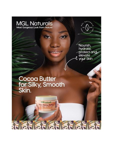 Manteca de Cacao Cruda MGL Naturals 300g Hidratante