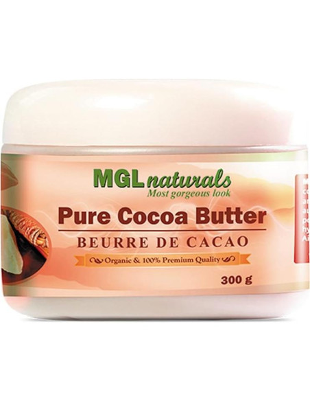 Manteca de Cacao Cruda MGL Naturals 300g Hidratante