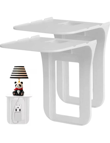 Estante de Enchufe de Pared SHITOOMFE 2 Pcs 17x13.5x14.5 cm