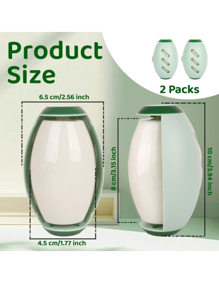 Rodillo Quitapelusas Reutilizable Beibunhn 2 Pcs Verde