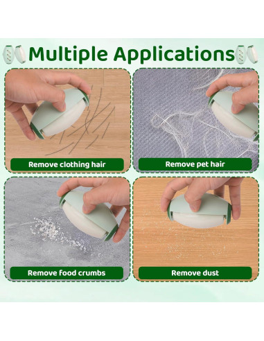 Rodillo Quitapelusas Reutilizable Beibunhn 2 Pcs Verde