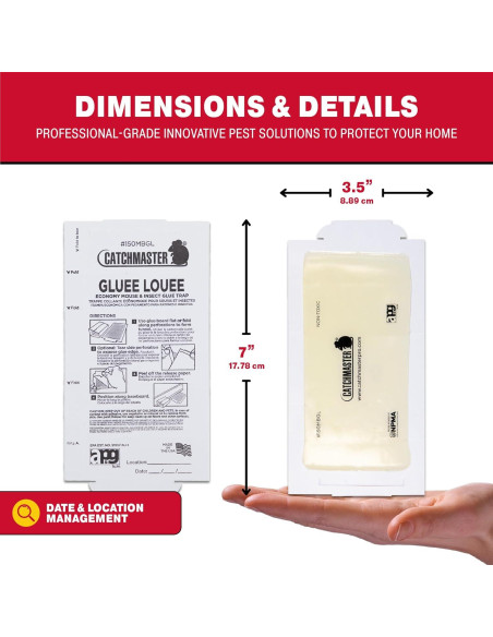 Trampas de Pegamento Catchmaster para Ratones e Insectos - 75 Unidades