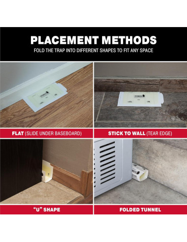 Trampas de Pegamento Catchmaster para Ratones e Insectos - 75 Unidades