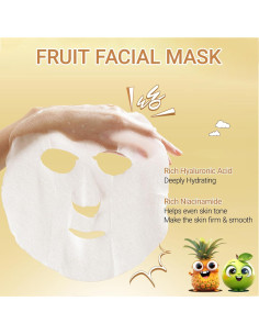 Mascarillas Faciales Erinde 14 Piezas Frutas Hidratantes 2