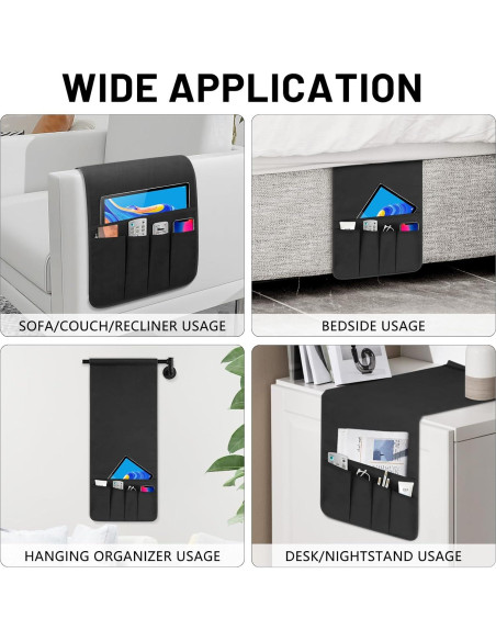 Organizador Antideslizante para Sofá WETRBWEH Negro 88.9x31.5 cm