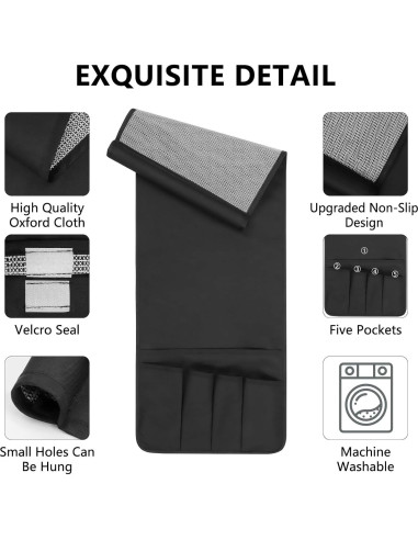 Organizador Antideslizante para Sofá WETRBWEH Negro 88.9x31.5 cm
