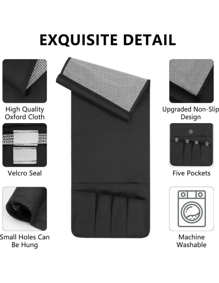 Organizador Antideslizante para Sofá WETRBWEH Negro 88.9x31.5 cm