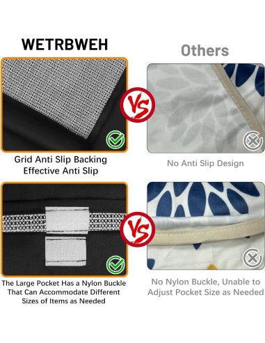 Organizador Antideslizante para Sofá WETRBWEH Negro 88.9x31.5 cm