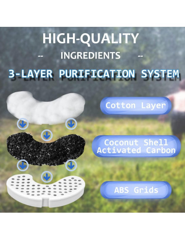 10 Filtros de Agua de Carbón IT'S PURE EXPERT para Pioneer Pet