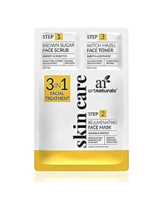 Mascarilla Facial 3 en 1 ArtNaturals - Exfoliante, Tónico y Rejuvenecedora