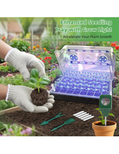 Kit de Inicio de Semillas Autorriego Terronix 120 Celdas 2