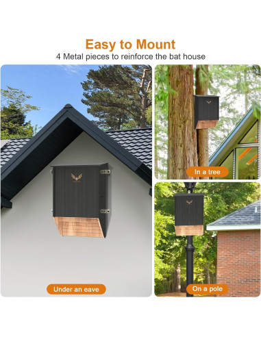 Casa de Murciélagos ONKO 2 Cámaras 38.1x30.5x10.2 cm