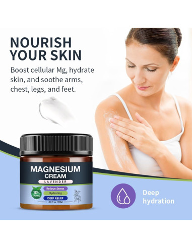 Crema de Magnesio para Dormir Loción Calmante 113g