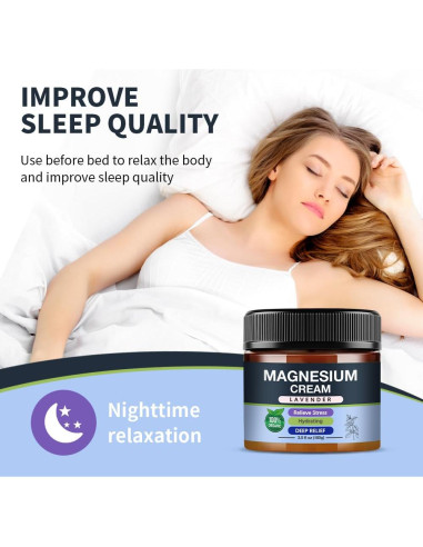 Crema de Magnesio para Dormir Loción Calmante 113g