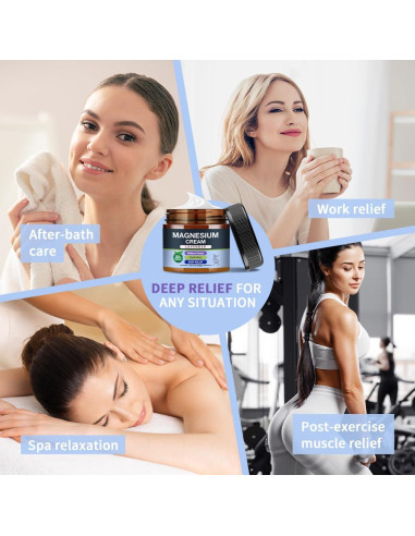 Crema de Magnesio para Dormir Loción Calmante 113g