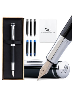 Pluma Fuente Wordsworth y Black Mini EDC Cromo Negro