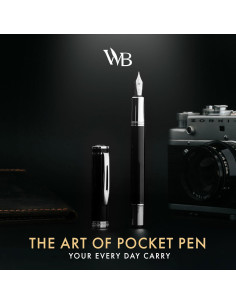 Pluma Fuente Wordsworth y Black Mini EDC Cromo Negro 2