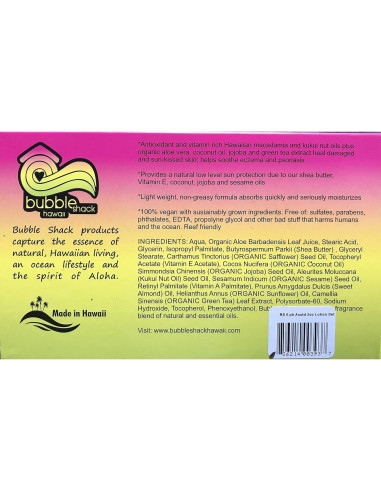 Conjunto de Lociones Orgánicas Bubble Shack 5 Fragancias 59ml