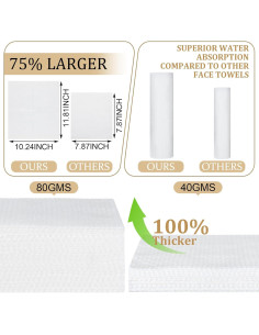 Caja de Bambú con Tapa y 50 Toallas Desechables para la Cara 2