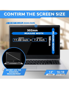 Pantalla de Privacidad ZOEGAA 14" Antirreflejo 16:10 2