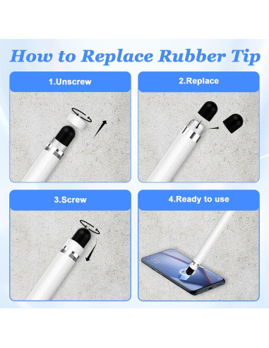 36 Puntas de Reemplazo para Lápiz Stylus Trinkrittey 6mm