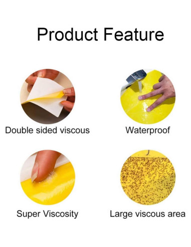 Trampas Adhesivas Amarillas Faicuk 20 Unidades para Insectos