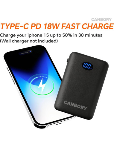 Batería de 10000mAh 5V para Ropa Calefactable - RTAX-013S