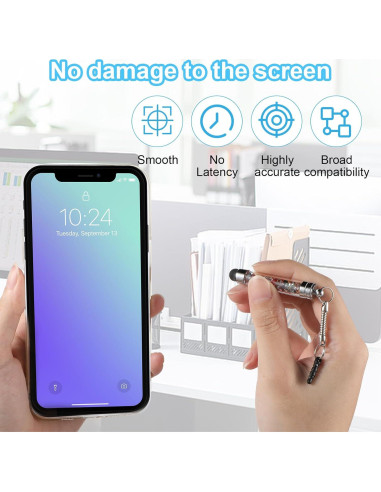 10 Lápices Stylus JIEYAO para Pantallas Táctiles - Colores Variados