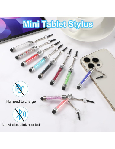 10 Lápices Stylus JIEYAO para Pantallas Táctiles - Colores Variados