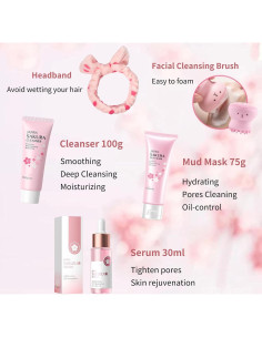 Kit de Cuidado de Piel Sakura Evolvique - 8 Piezas para Adolescentes 2