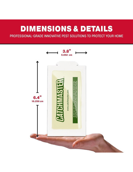 Trampas de Pegamento Catchmaster para Insectos y Plagas - 12 Unidades