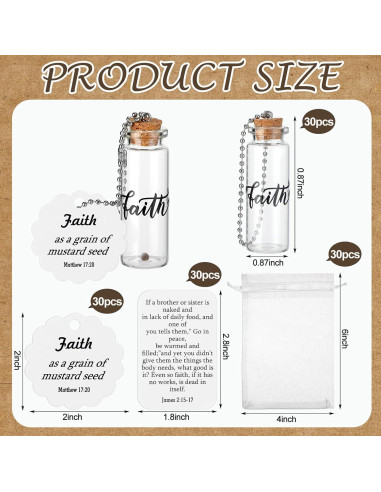 Conjunto de Regalo Semilla de Mostaza Chuangdi - 30 Botellas de Vidrio