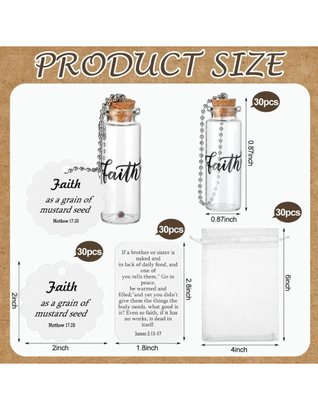 Conjunto de Regalo Semilla de Mostaza Chuangdi - 30 Botellas de Vidrio