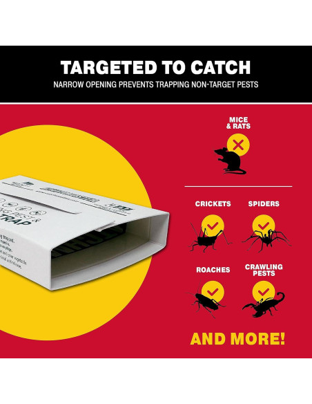 Trampas de Pegamento Catchmaster para Insectos y Plagas - 12 Unidades