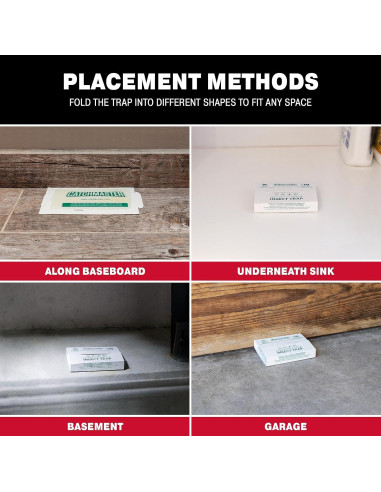 Trampas de Pegamento Catchmaster para Insectos y Plagas - 12 Unidades