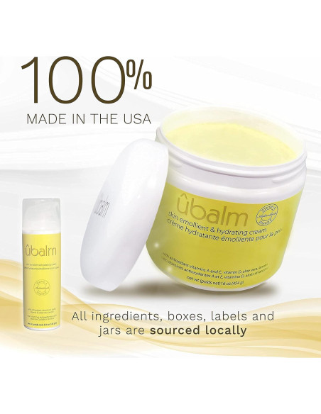 Crema Emoliente Ubalm Amarillo 148 ml con Aloe Vera y Vitamina E