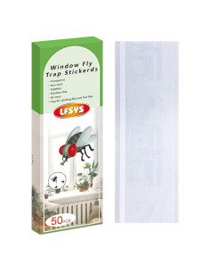 Paquete de 50 trampas para moscas LFSYS transparentes