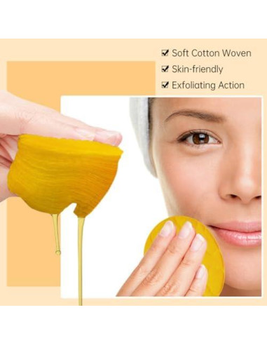 Discos Limpiadores Exfoliantes Silvercell de Cúrcuma - 50 Pcs