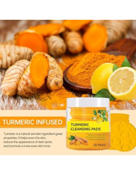 Discos Limpiadores Exfoliantes Silvercell de Cúrcuma - 50 Pcs Discos Limpiadores Exfoliantes Silvercell de Cúrcuma - 50 Pcs