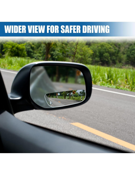 Espejo Convexo de Punto Ciego UHANBUT 9.34x3.33cm Ajustable