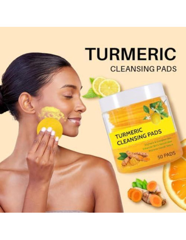 Discos Limpiadores Exfoliantes Silvercell de Cúrcuma - 50 Pcs