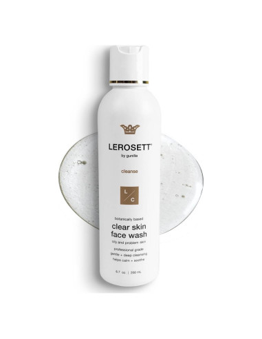 LEROSETT Limpiador Facial Gel Aloe 190.5g - Vegano Spa