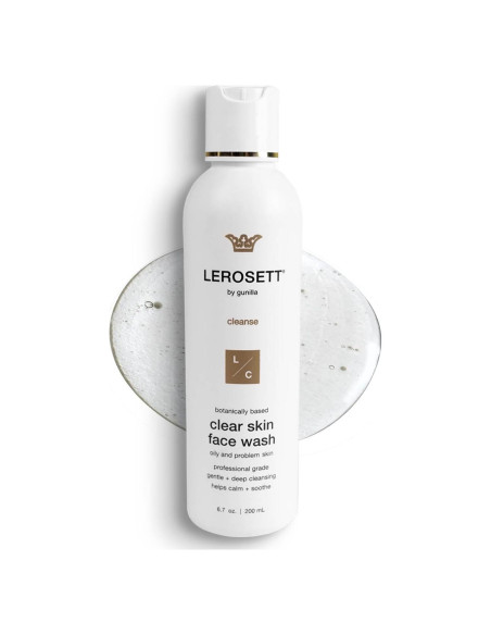 LEROSETT Limpiador Facial Gel Aloe 190.5g - Vegano Spa