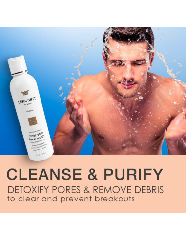 LEROSETT Limpiador Facial Gel Aloe 190.5g - Vegano Spa