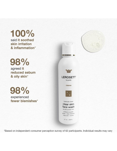 LEROSETT Limpiador Facial Gel Aloe 190.5g - Vegano Spa