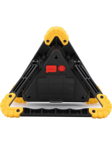 Triángulo de Advertencia LED Lwuey 18x18cm Recargable