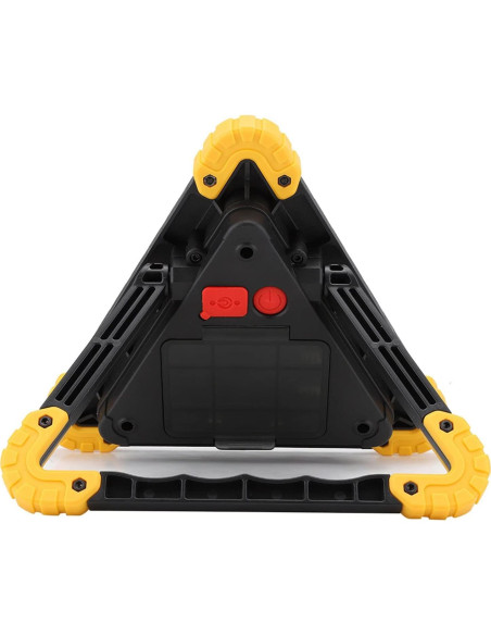 Triángulo de Advertencia LED Lwuey 18x18cm Recargable