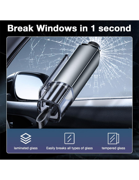 Cortador de Cinturón y Rompedor de Ventanas MOTORBUDDY 2-en-1