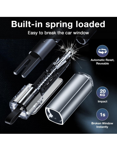 Cortador de Cinturón y Rompedor de Ventanas MOTORBUDDY 2-en-1
