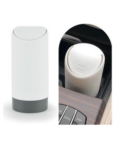 Basurero de Auto Ferianl Blanco Compacto de Silicona 0.5L